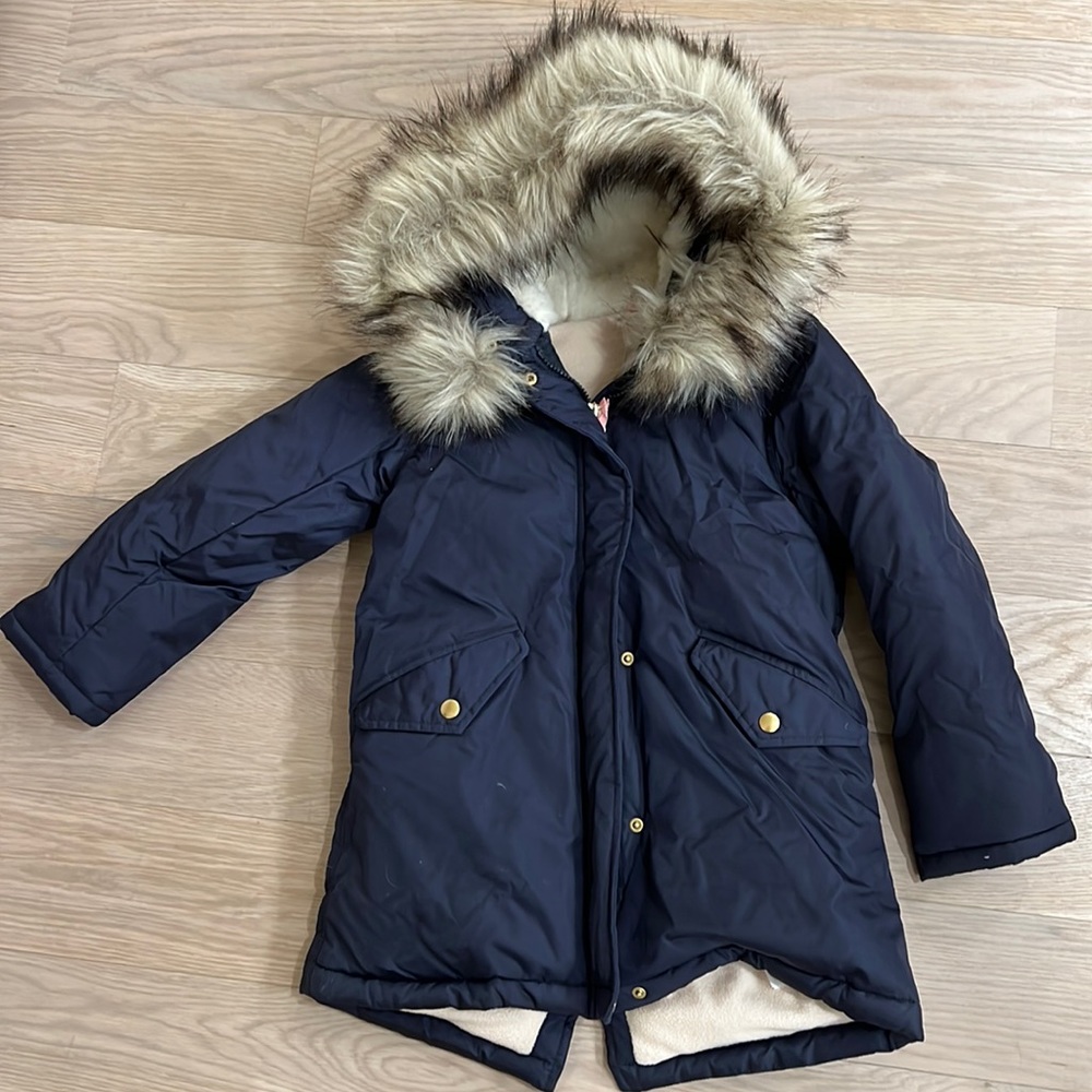 Jcrew Girls Parka with fishtail hem
